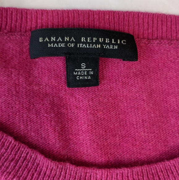 Banana Republic Cashmere Wool Blend Sweater Pink Small - Picture 6 of 7